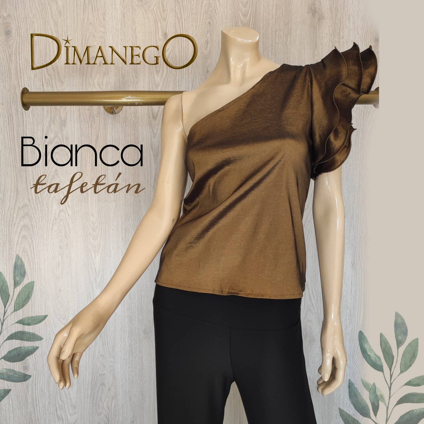 BLUSA BIANCA Tafeta