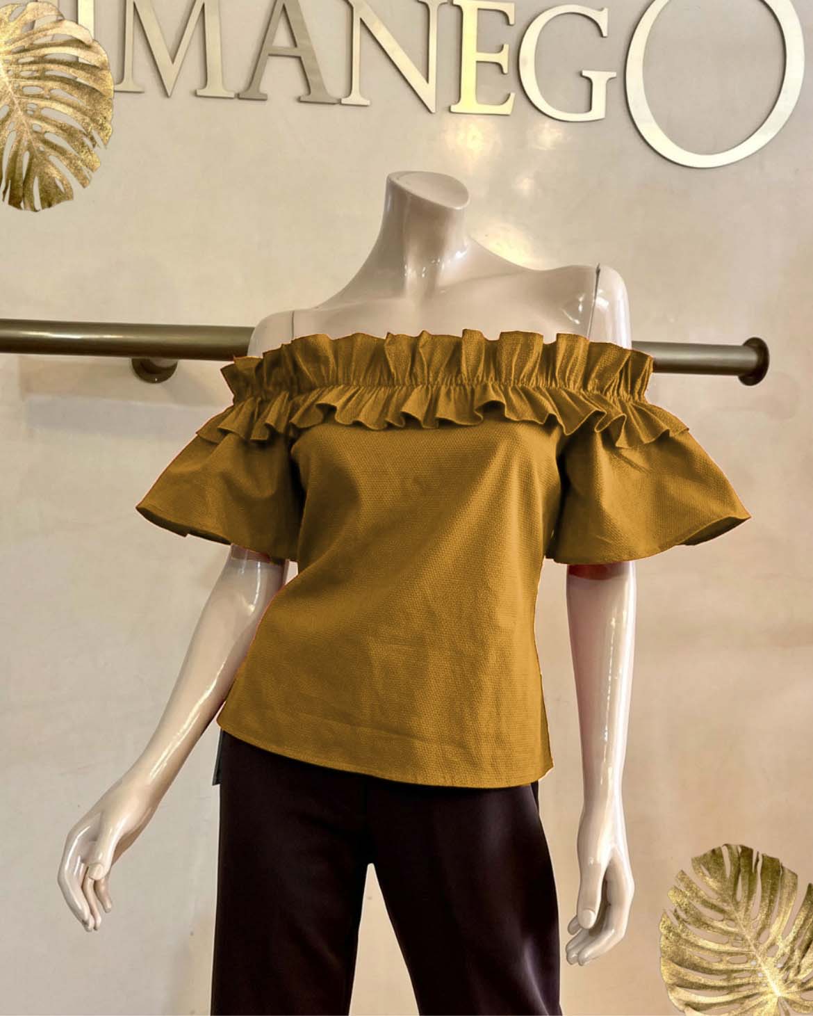 BLUSA CAMPBELL RUCHES Popelina