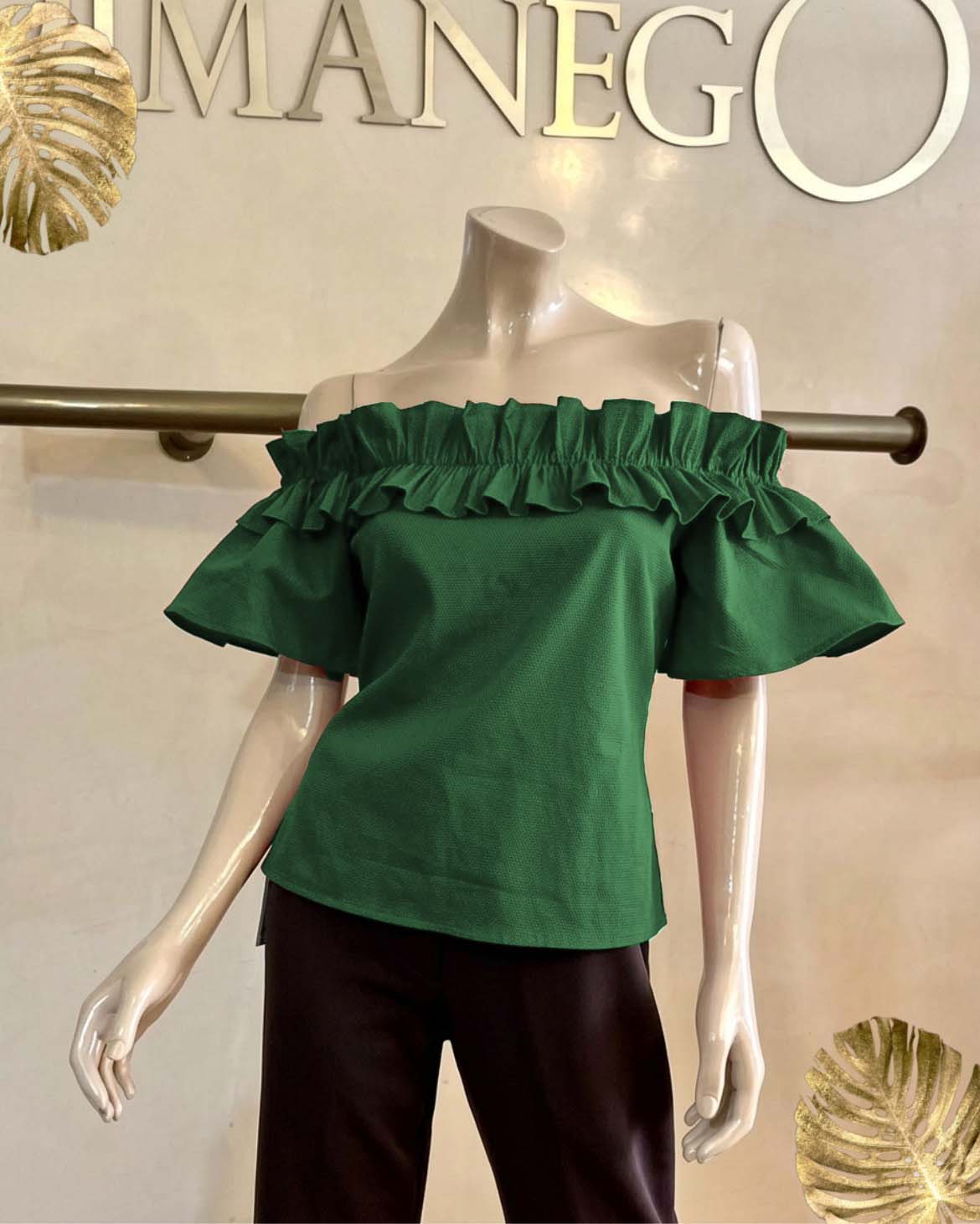 BLUSA CAMPBELL RUCHES Popelina