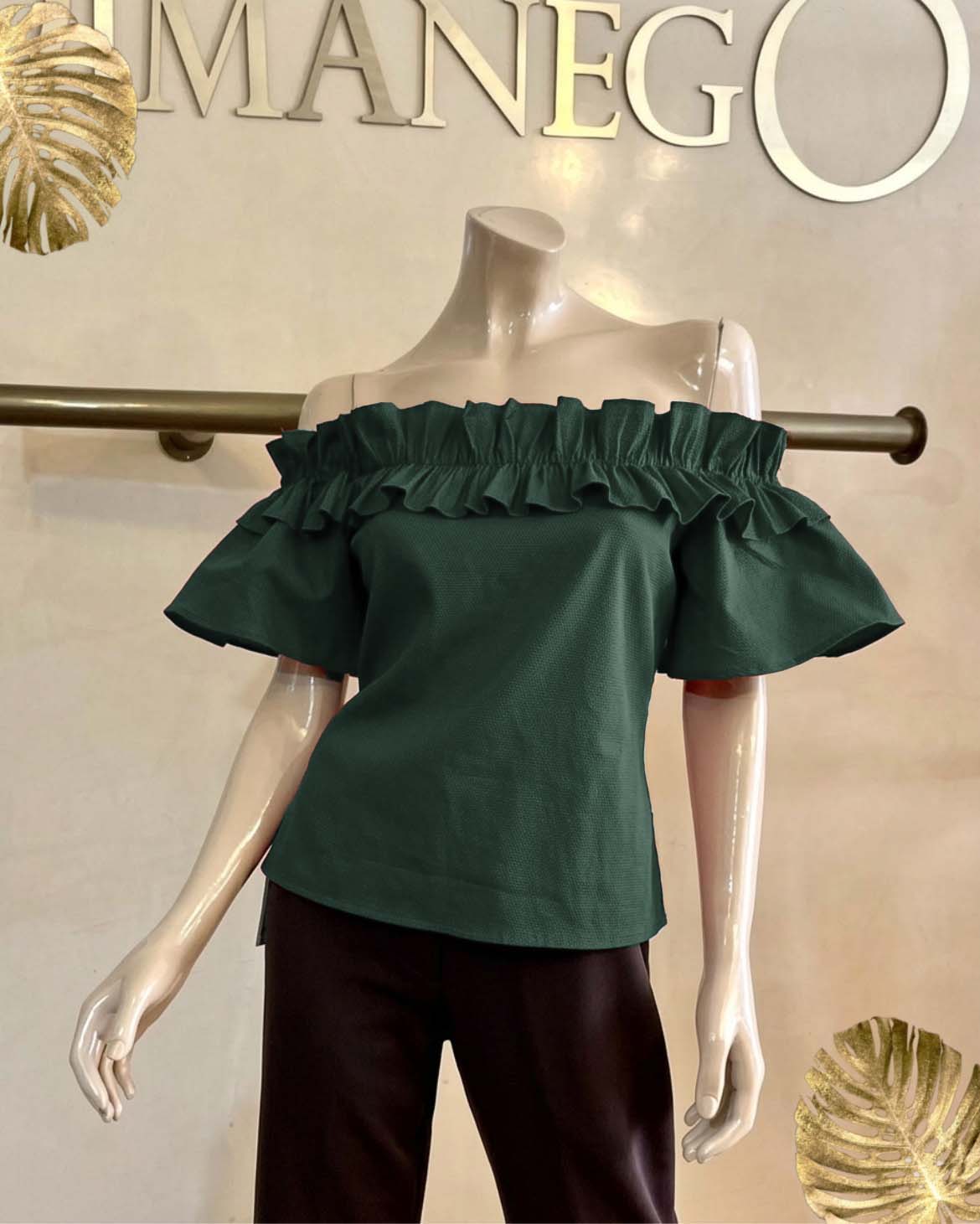 BLUSA CAMPBELL RUCHES Popelina