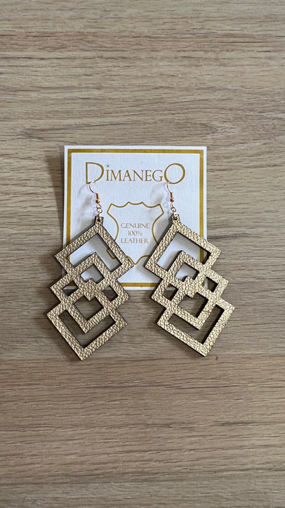 ARETES de CUERO geometric
