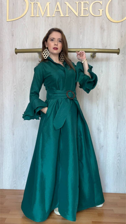 VESTIDO NICOLLE Tafeta