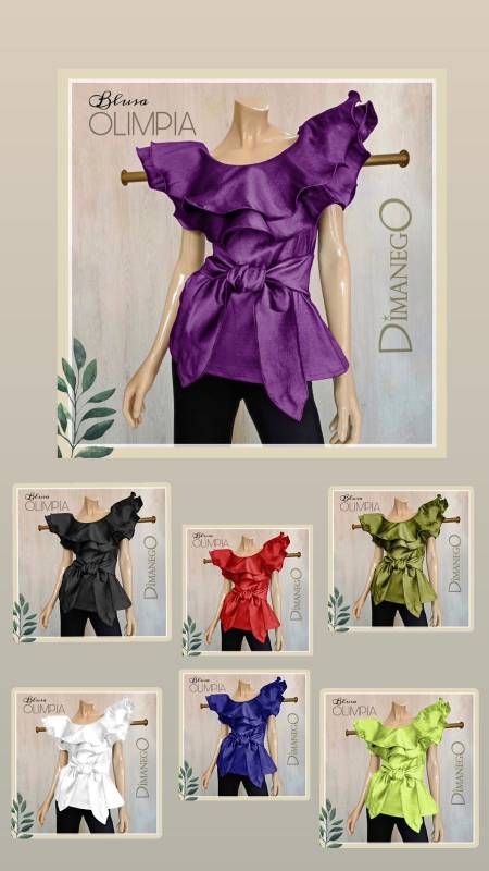 BLUSA OLIMPIA Tafeta