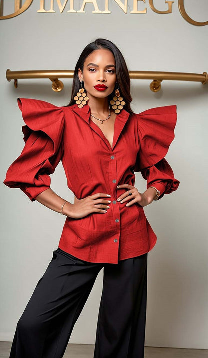 BLUSA QUEEN BEE Popelina