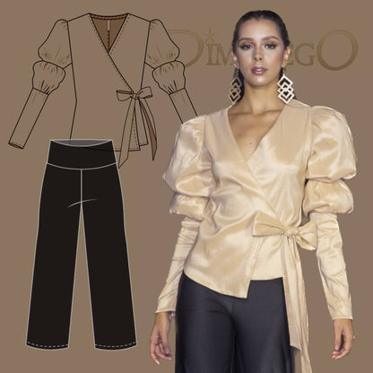 BLUSA VALERIA Tafeta