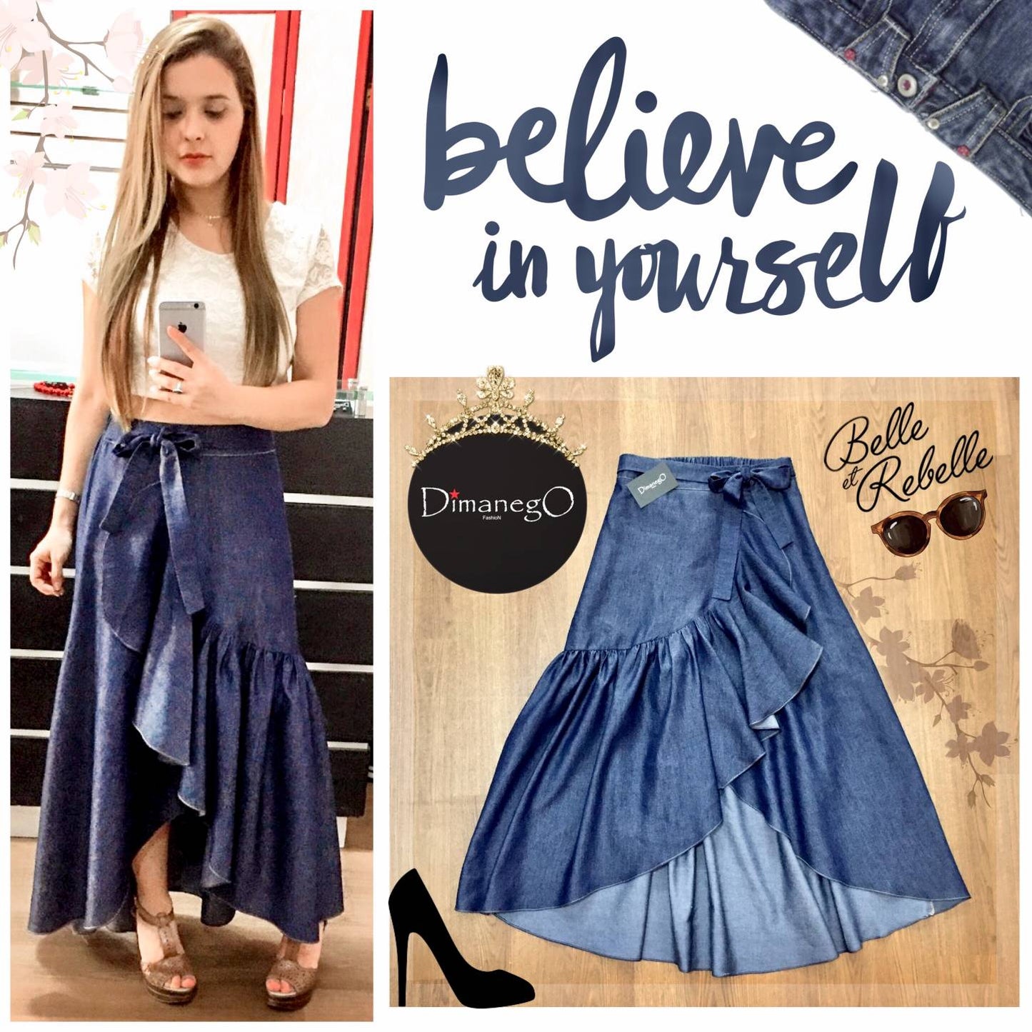 FALDA GABI LARGA JEAN