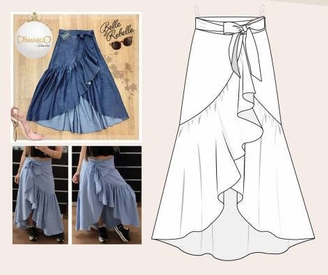 FALDA GABI LARGA JEAN