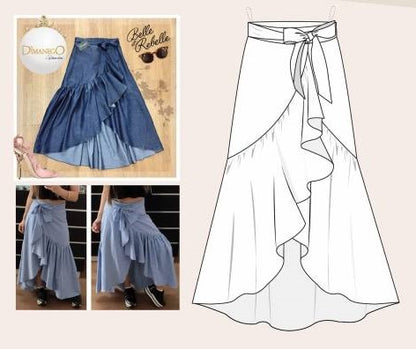 FALDA GABI LARGA JEAN