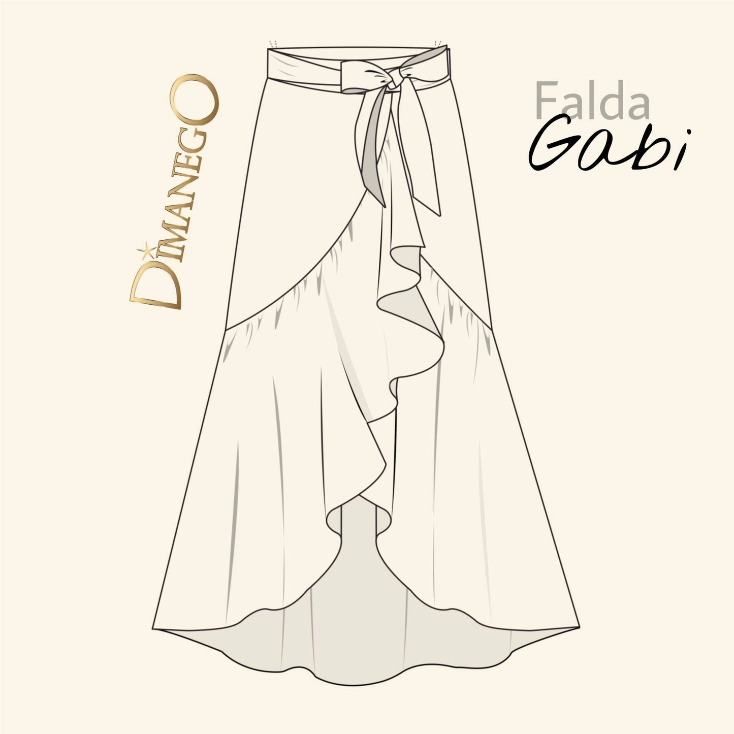 FALDA GABI LARGA JEAN