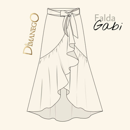 FALDA GABI LARGA JEAN