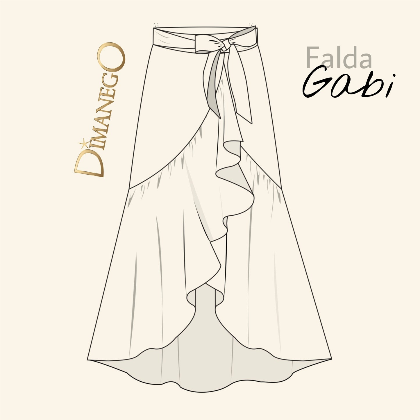 FALDA GABI LARGA JEAN