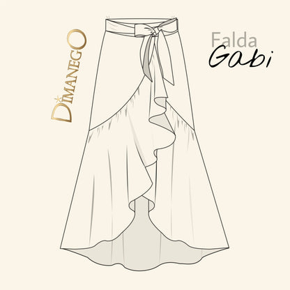 FALDA GABI LARGA JEAN