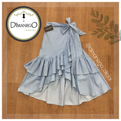 FALDA GABRIELA LARGA JEAN