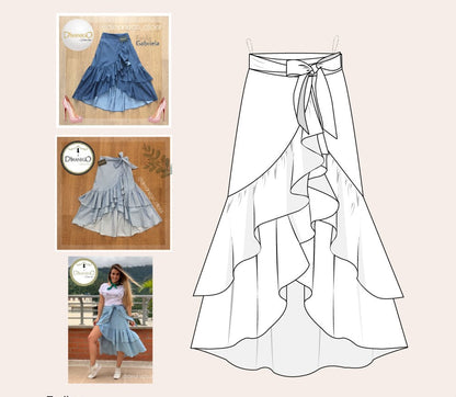 FALDA GABRIELA LARGA JEAN