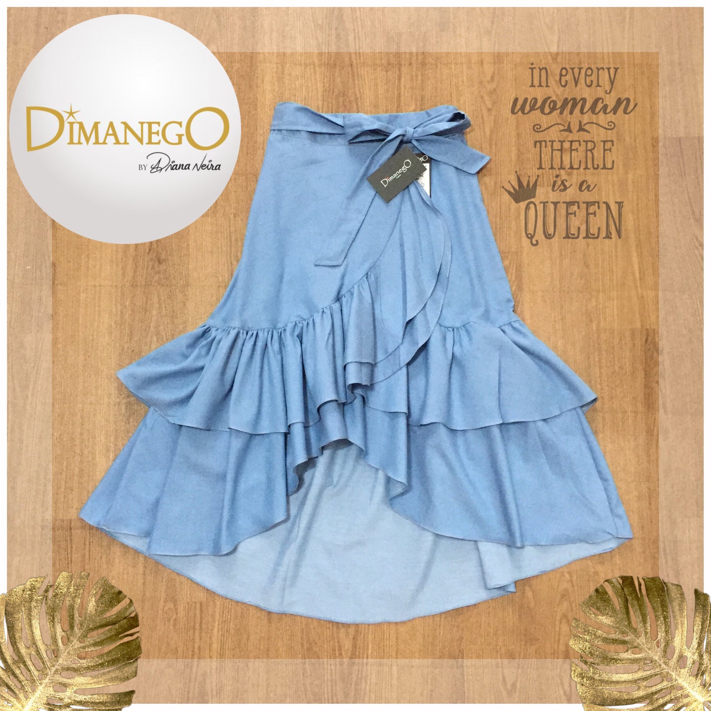 FALDA GABRIELA LARGA JEAN