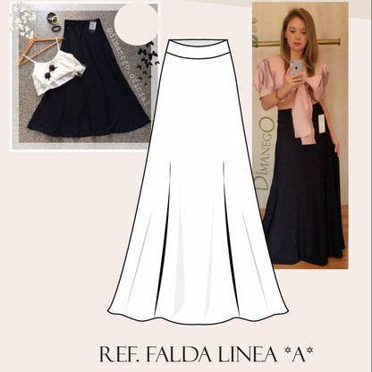 FALDA LINEA A Lycra