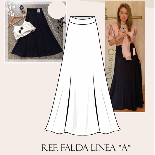 FALDA LINEA A Lycra