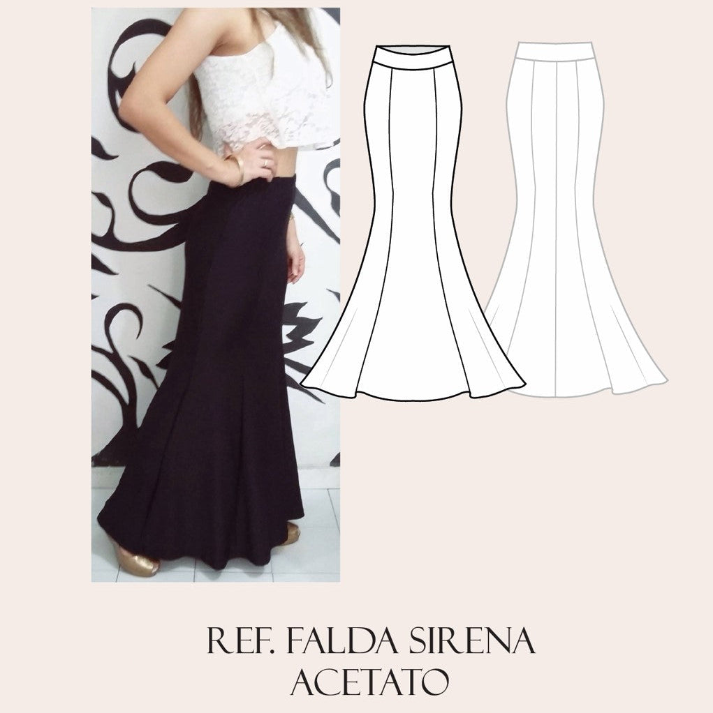 FALDA SIRENA Lycra
