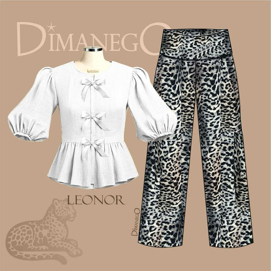 PANTALÓN BOTA RECTA PRINT Lycra Acetato fino