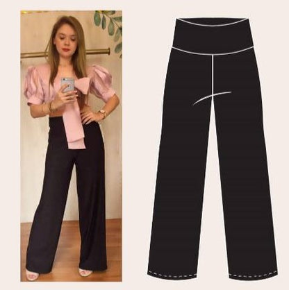 PANTALÓN BOTA RECTA Lycra Scuba Gruesa