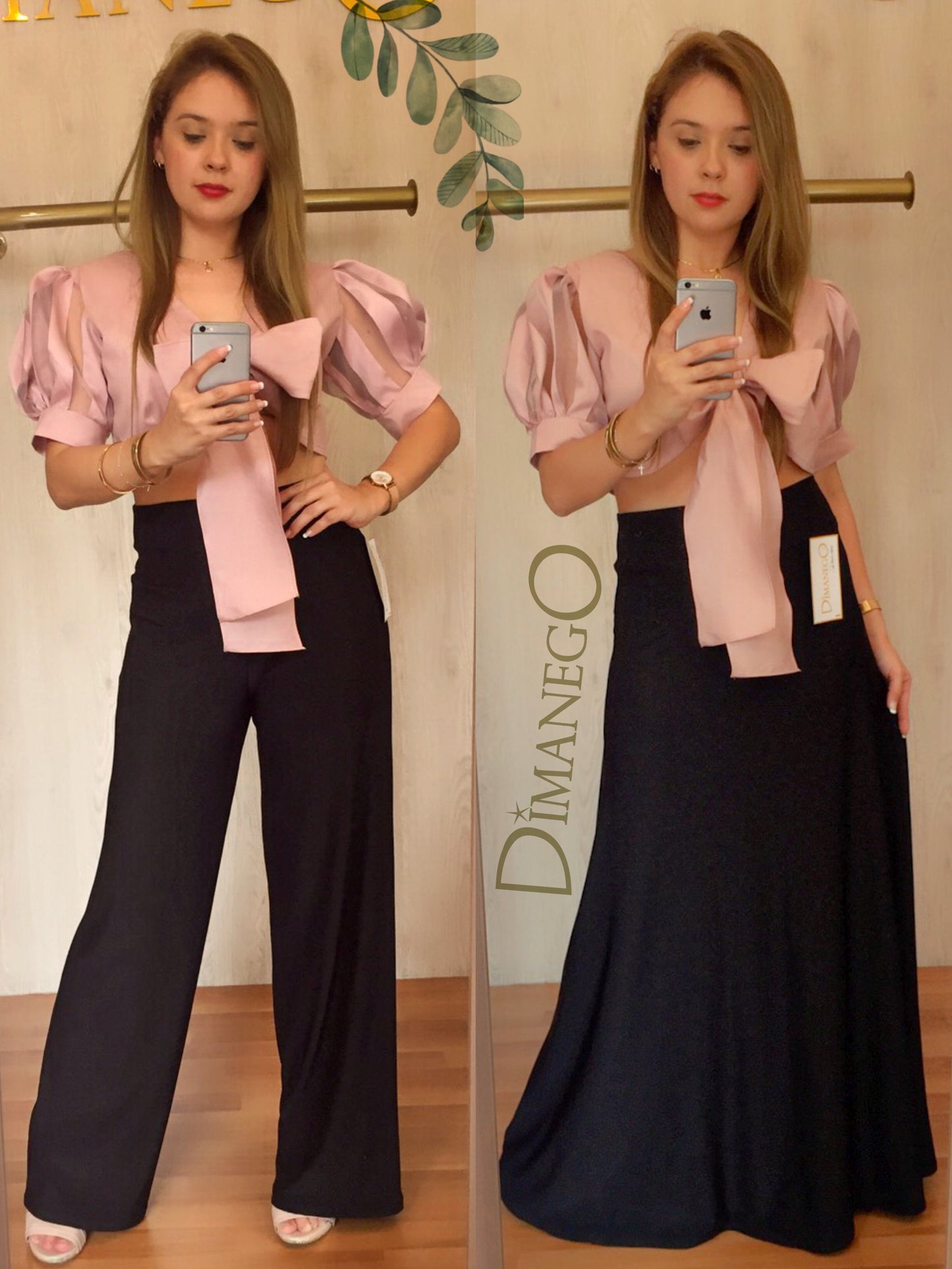 PANTALÓN BOTA RECTA Lycra Acetato fino